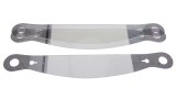 Helmet Shield Tear Off - Xstack 10 - 2 mm Thick - 13 in Center to Center - Plastic - Clear - Impact / Simpson / Sparco Helmets - Set of 30 thumbnail 1