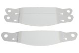 Helmet Shield Tear Off - Xstack 10 - Perimeter Seal - 2 mm Thick - 11.5 in Center to Center - Plastic - Clear - Arai / Bell / HJC / Icon / Shoei / Stand Helmets - Set of 30 thumbnail 1