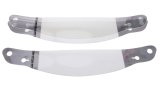 Helmet Shield Tear Off - Xstack 10 - 2 mm Thick - 12.75 in Center to Center - Plastic - Clear - Arai GP6 / SK-6 Helmets - Set of 30 thumbnail 1