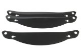 Helmet Shield Tear Off - Xstack - 4 mm Thick - 12.75 in Center to Center - Plastic - Smoked - Arai GP6 / SK-6 Helmets - Set of 3 thumbnail 1