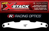 Helmet Shield Tear Off - Xstack 10 - 2 mm Thick - 12 in Center to Center - Plastic - Clear - Arai Corsair V / RX-Q - Set of 30 thumbnail 1
