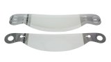 Helmet Shield Tear Off - Xstack 10 - 2 mm Thick - 11.875 in Center to Center - Plastic - Clear - Impact Helmets - Set of 30 thumbnail 1