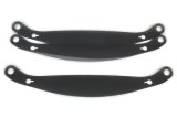 Helmet Shield Tear Off - Xstack - 4 mm Thick - 12 in Center to Center - Plastic - Smoked - Stilo ST5 Helmets - Set of 3 thumbnail 1