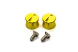 Helmet Tear Off Post - Aluminum - Gold Anodized - Pair thumbnail 1