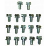 Transmission Pan Bolt Kit - 5/16-18 in Thread - 0.750 in Long - Hex Head - Steel - Zinc Oxide - Various Applications - Set of 17 thumbnail 1