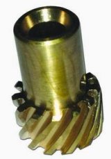 Distributor Gear - 0.491 in Shaft - Bronze - Natural - Chevy V8 - Each thumbnail 1