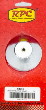 Vacuum Advance Cover - Adhesive Mount - Steel - Chrome - Each thumbnail 1