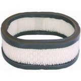 Air Filter Element - 12 in Oval - 2 in Tall - Wire Mesh Included - Paper - White - Universal - Each thumbnail 1