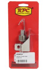 Throttle Return Spring - Carb Mount - Dual Springs - Stainless - Polished - Square Bore - Kit thumbnail 1