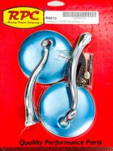 Mirror - Retro - Side View - Round - 4 in Diameter - Stainless - Polished - Pair thumbnail 1