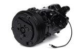 Air Conditioning Compressor - Sanden 7176 Compact - 6-Rib Serpentine Pulley - Black - Universal - Each thumbnail 1