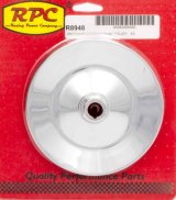 Power Steering Pump Pulley - V-Belt - 1 Groove - Bolt-On - 5.875 in Diameter - Steel - Chrome - Saginaw - Each thumbnail 1