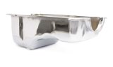 Engine Oil Pan - Front Sump - Stock Depth - Steel - Chrome - Small Block Ford - Each thumbnail 1