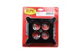 Carburetor Spacer - 1 in Thick - 4 Hole - Square Bore - Gaskets / Hardware Included - Phenolic - Black - Each thumbnail 1