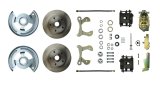 Brake System - Street Series - Disc Conversion - Front - 1 Piston Caliper - 11.00 in Solid Rotors - Iron - Natural - Chevy Fullsize Car 1955-57 - Kit thumbnail 1