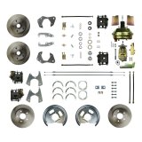 Brake System - Disc Conversion - Front - 1 Piston Caliper - 11.000 in Plain Rotors - Offset Hat - Iron - Natural - GM A-Body / B-Body 1965-68 - Kit thumbnail 1
