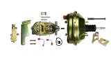 Master Cylinder and Booster - 1.125 in Bore - Dual Integral Reservoir - 9 in OD - Single Diaphragm - Steel - Cadmium - GM B-Body 1959-69 - Kit thumbnail 1