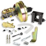 Master Cylinder and Booster - 1.125 in Bore - Dual Integral Reservoir - 9 in OD - Single Diaphragm - Cast Iron - GM Fullsize Truck 1960-62 - Kit thumbnail 1