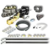 Master Cylinder and Booster - 1 in Bore - Dual Integral Reservoir - Hydro-Boost - Cast Iron - GM F-Body 1967-74 - Kit thumbnail 1
