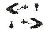 Control Arm - Front - Stamped - Upper - Rubber Bushing - Steel - Black Paint - Mopar A-Body 1973-76 - Pair thumbnail 1