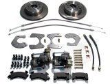Brake System - Disc Conversion - Rear - 1 Piston Caliper - 11.000 in Plain Rotor - Offset Hat - Iron - Natural - Ford 9 in - Kit thumbnail 1