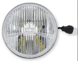 Headlight - Sealed Beam - 5.75 in OD - LED - Classic White Lens - Each thumbnail 1