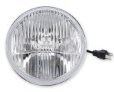 Headlight - Sealed Beam - 7 in OD - LED - Modern White Lens - Each thumbnail 1