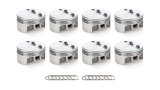 Piston - AutoTec - Forged - Flat Top - 4.030 in Bore - 1.5 x 1.5 x 3.0 mm Ring Grooves - Minus 5.00 cc - Coated Skirt - Small Block Chevy - Set of 8 thumbnail 1