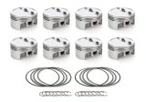 Piston - AutoTec - Forged - Dished - 4.040 in Bore - 1.5 x 1.5 x 3.0 mm Ring Grooves - Minus 12.30 cc - Coated Skirt - Small Block Chevy - Set of 8 thumbnail 1