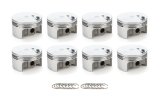Piston - AutoTec - Forged - Flat Top - 4.500 in Bore - 1.5 x 1.5 x 3.0 mm Ring Grooves - Minus 3.00 cc - Big Block Chevy - Set of 8 thumbnail 1