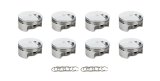 Piston - AutoTec - Forged - Flat Top - 4.500 in Bore - 1.5 x 1.5 x 3.0 mm Ring Grooves - Minus 3.00 cc - Big Block Chevy - Set of 8 thumbnail 1
