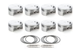 Piston - AutoTec - Forged - Flat Top - 4.600 in Bore - 1.5 x 1.5 x 3.0 mm Ring Grooves - Minus 3.00 cc - Big Block Chevy - Set of 8 thumbnail 1