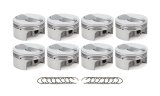 Piston - AutoTec - Forged - Dome - 4.500 in Bore - 1.5 x 1.5 x 3.0 mm Ring Grooves - Plus 19.40 cc - Big Block Chevy - Set of 8 thumbnail 1