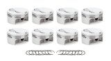 Piston - AutoTec - Forged - Dome - 4.560 in Bore - 1.5 x 1.5 x 3.0 mm Ring Grooves - Plus 9.50 cc - Big Block Chevy - Set of 8 thumbnail 1