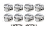 Piston - AutoTec - Forged - Dome - 4.500 in Bore - 1.5 x 1.5 x 3.0 mm Ring Grooves - Plus 38.40 cc - Big Block Chevy - Set of 8 thumbnail 1