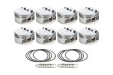 Piston - AutoTec - Forged - Flat Top - 4.040 in Bore - 1.5 x 1.5 x 3.0 mm Ring Grooves - Minus 5.00 cc - Small Block Ford - Set of 8 thumbnail 1