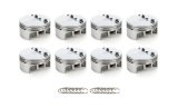 Piston - AutoTec - Forged - Flat Top - 4.125 in Bore - 1.5 x 1.5 x 3.0 mm Ring Grooves - Minus 5.00 cc - Small Block Ford - Set of 8 thumbnail 1
