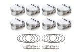 Piston - AutoTec - Forged - Flat Top - 4.040 in Bore - 1.5 x 1.5 x 3.0 mm Ring Grooves - Minus 5.00 cc - Small Block Ford - Set of 8 thumbnail 1