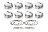Piston - AutoTec - Forged - Flat Top - 4.125 in Bore - 1.5 x 1.5 x 3.0 mm Ring Grooves - Minus 5.00 cc - Small Block Ford - Set of 8 thumbnail 1