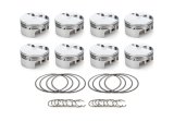 Piston - AutoTec - Twisted Wedge - Forged - Flat Top - 4.030 in Bore - 1.5 x 1.5 x 3.0 mm Ring Grooves - Minus 3.80 cc - Small Block Ford - Set of 8 thumbnail 1