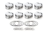 Piston - AutoTec - Twisted Wedge - Forged - Flat Top - 4.030 in Bore - 1.5 x 1.5 x 3.0 mm Ring Grooves - Minus 3.80 cc - Small Block Ford - Set of 8 thumbnail 1