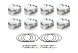 Piston - AutoTec - Twisted Wedge - Forged - Flat Top - 4.125 in Bore - 1.5 x 1.5 x 3.0 mm Ring Grooves - Minus 3.80 cc - Small Block Ford - Set of 8 thumbnail 1
