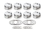 Piston - AutoTec - Forged - Dished - 4.125 in Bore - 1.5 x 1.5 x 3.0 mm Ring Grooves - Minus 19.70 cc - Small Block Ford - Set of 8 thumbnail 1