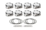 Piston - AutoTec - Twisted Wedge - Forged - Dished - 4.030 in Bore - 1.5 x 1.5 x 3.0 mm Ring Grooves - Minus 20.00 cc - Small Block Ford - Set of 8 thumbnail 1