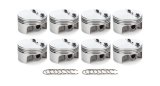 Piston - AutoTec - Forged - Flat Top - 4.030 in Bore - 1.5 x 1.5 x 3.0 mm Ring Grooves - Minus 5.00 cc - Small Block Ford - Set of 8 thumbnail 1