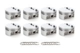 Piston - AutoTec - Forged - Flat Top - 4.030 in Bore - 1.5 x 1.5 x 3.0 mm Ring Grooves - Minus 5.00 cc - Small Block Ford - Set of 8 thumbnail 1