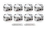 Piston - AutoTec - Forged - Dished - 4.030 in Bore - 1.5 x 1.5 x 3.0 mm Ring Grooves - Minus 29.10 cc - Small Block Ford - Set of 8 thumbnail 1