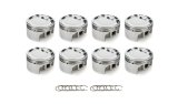 Piston - AutoTec - Forged - Flat Top - 4.030 in Bore - 1.5 x 1.5 x 3.0 mm Ring Grooves - Minus 24.60 cc - Small Block Mopar - Set of 8 thumbnail 1
