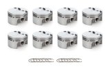 Piston - AutoTec - Forged - Flat Top - 3.908 in Bore - 1.5 x 1.5 x 3.0 mm Ring Grooves - Minus 3.30 cc - GM LS-Series - Set of 8 thumbnail 1