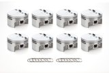 Piston - AutoTec - Forged - Flat Top - 4.010 in Bore - 1.5 x 1.5 x 3.0 mm Ring Grooves - Minus 3.30 cc - GM LS-Series - Set of 8 thumbnail 1